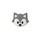 Silicone Focal Beads Fox Face Pastel Colors 20pcs 7