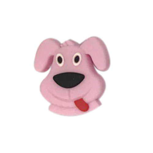 Silicone Focal Beads Puppy Goofy Dog Face Tongue Out 20pcs 4
