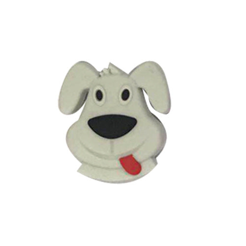 Silicone Focal Beads Puppy Goofy Dog Face Tongue Out 20pcs 8