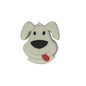 Silicone Focal Beads Puppy Goofy Dog Face Tongue Out 20pcs 8