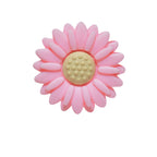 Silicone Focal Beads Daisy Sunflower Round Layout 20pcs 3