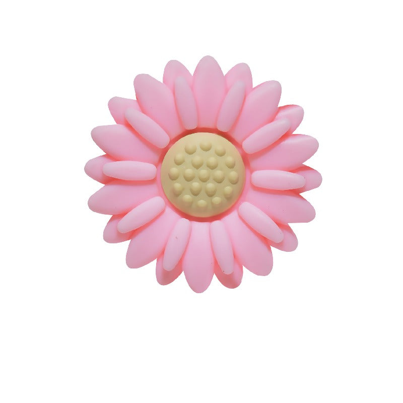 Silicone Focal Beads Daisy Sunflower Round Layout 20pcs 3