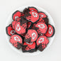 NFL Teams Helmet Silicone Focal Beads Printed Designs 20pcs 3