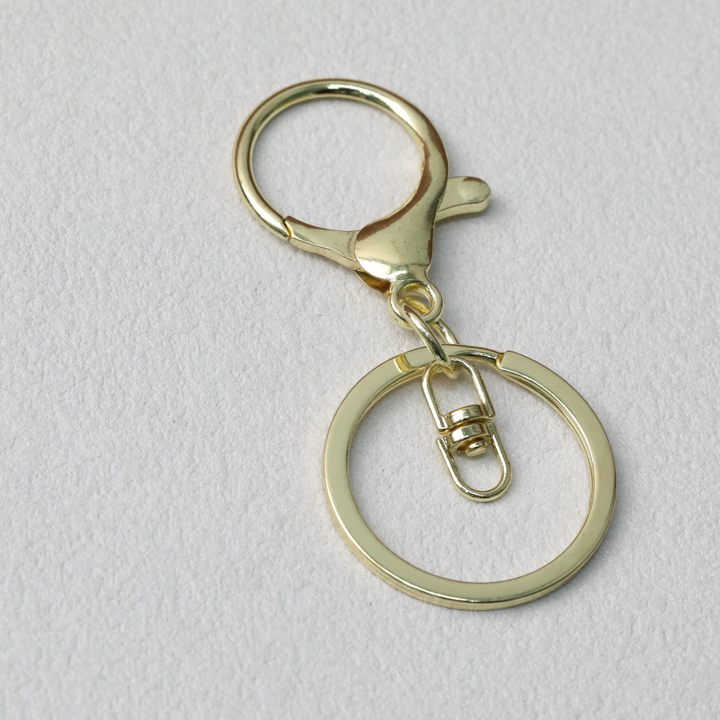 Zinc Alloy Lobster Clasp Keychain Hardware with Split Ring