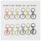 Zinc Alloy Lobster Clasp Keychain Hardware with Split Ring