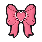 Silicone Focal Beads Pink Theme Heart Bow Disco Ball 20pcs 10