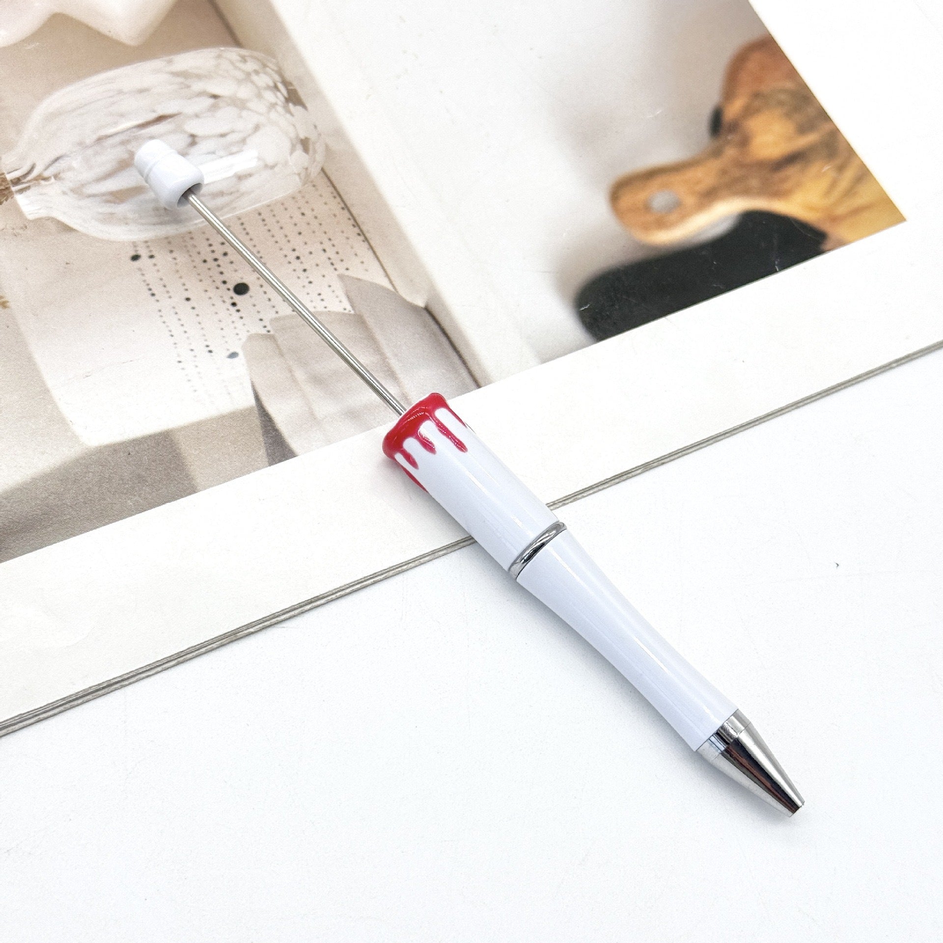 Beadable Pen Halloween Bloodprint Morandi Candy Color 6