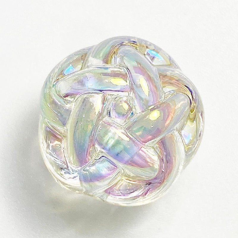 Transparent Acrylic Beads 16mm 18mm Iridescent Rainbow 10pcs 6