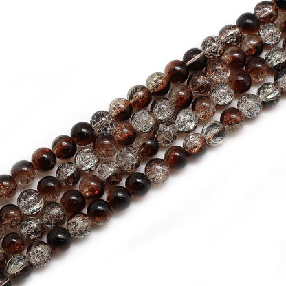 Crackle Round Glass Beads 4mm Crystal Multicolor 200pcs 14