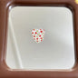 Transparent Heart Acrylic Beads 17mm Cherry Print 10pcs 4