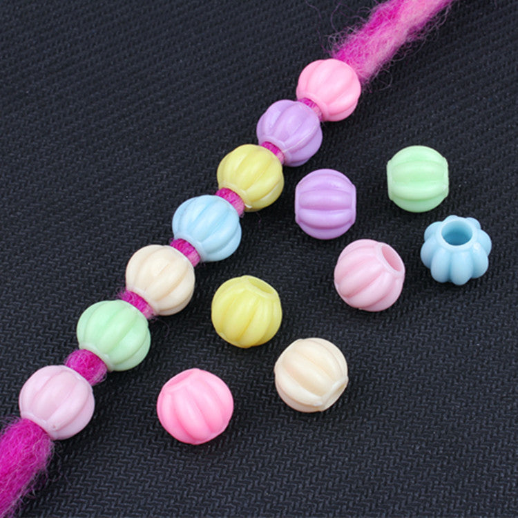 Macaron Color Lantern Shaped Acrylic Beads 13mm Pastel 100pcs