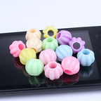 Macaron Color Lantern Shaped Acrylic Beads 13mm Pastel 100pcs 5
