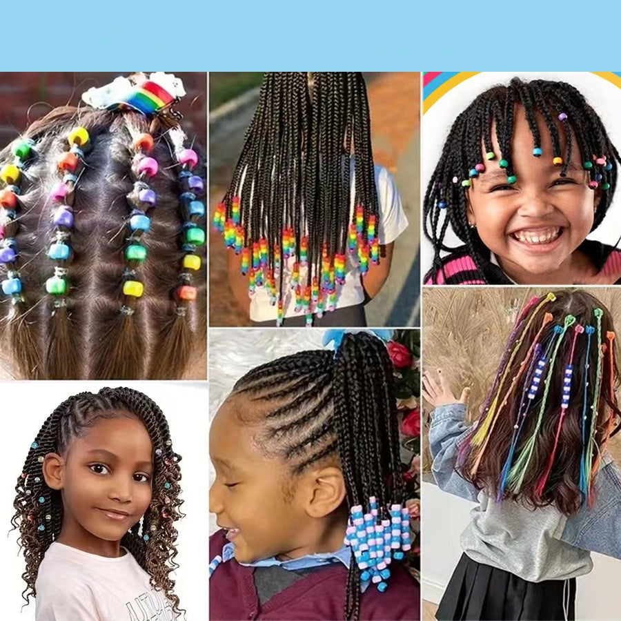Pony Beads 9mm Mixed Solid and Transparent Colors 600pcs 4