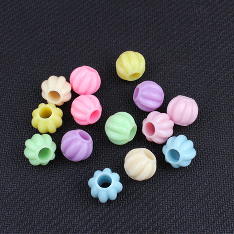 Macaron Color Lantern Shaped Acrylic Beads 13mm Pastel 100pcs 3