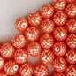 Halloween Style 20mm Chevron Pattern Bubblegum Acrylic Beads 10pcs