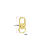 Zinc Alloy Metal Door Buckle Keychain Hook 33mm 50pcs Multi Finish 2