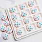 Palette Flat Acrylic Beads 16mm Glossy Raised Dot Design 10pcs 7