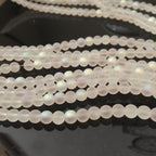 Frosted Shimmering Mermaid Glass Beads 4mm 6mm 8mm 10mm 3