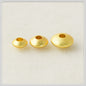 Brass Wrinkle Spacer Beads 4-6mm Matte Gold 100pcs 2
