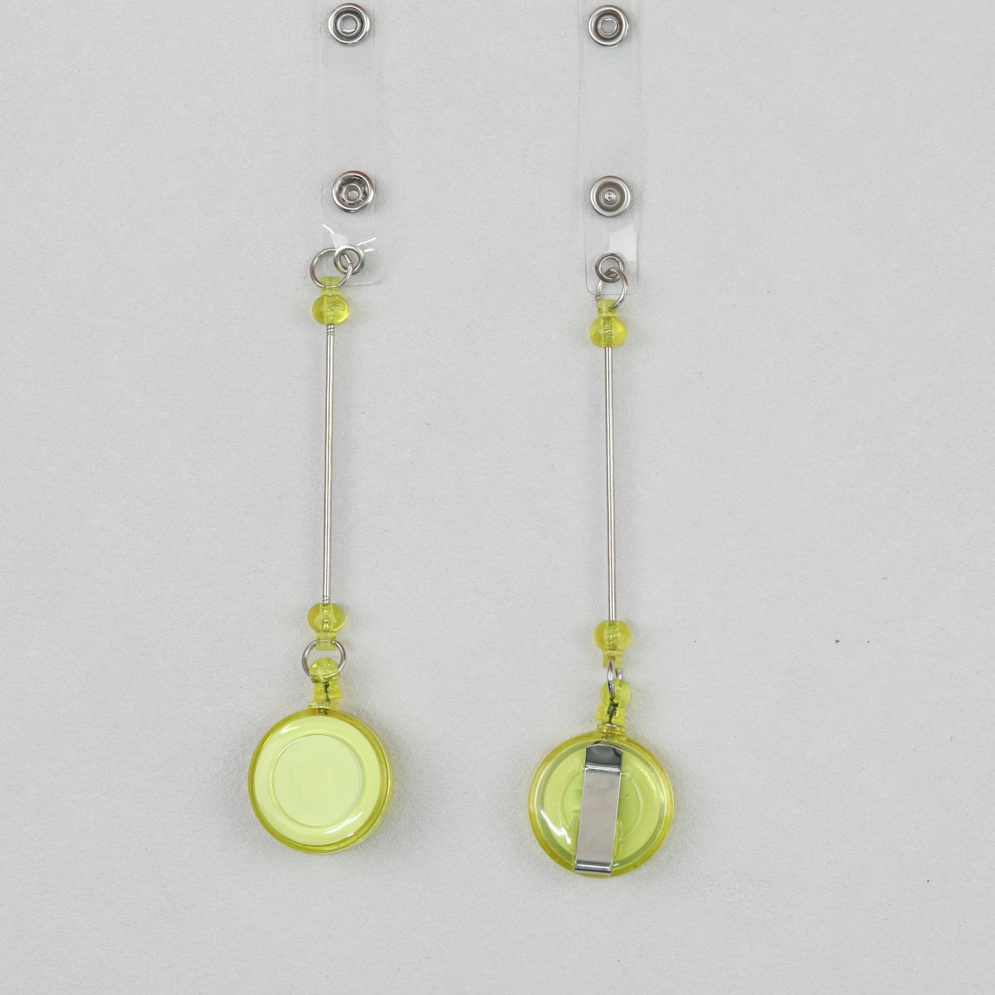 Beadable Badge Reels Retractable ID Keychain Clip