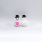Silicone 3D Focal Beads Snowman Pink Bow Front Facing 20pcs
