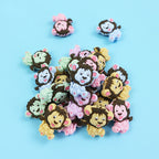 Silicone Focal Beads Animal Lion Cub Sitting Pose 10pcs 2