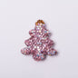 Polymer Clay Christmas Tree Rhinestone Beads 30mm Festive Holiday 10pcs 16