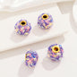 Fabric Glitter Sequin Spacer Beads 16mm 50pcs 11