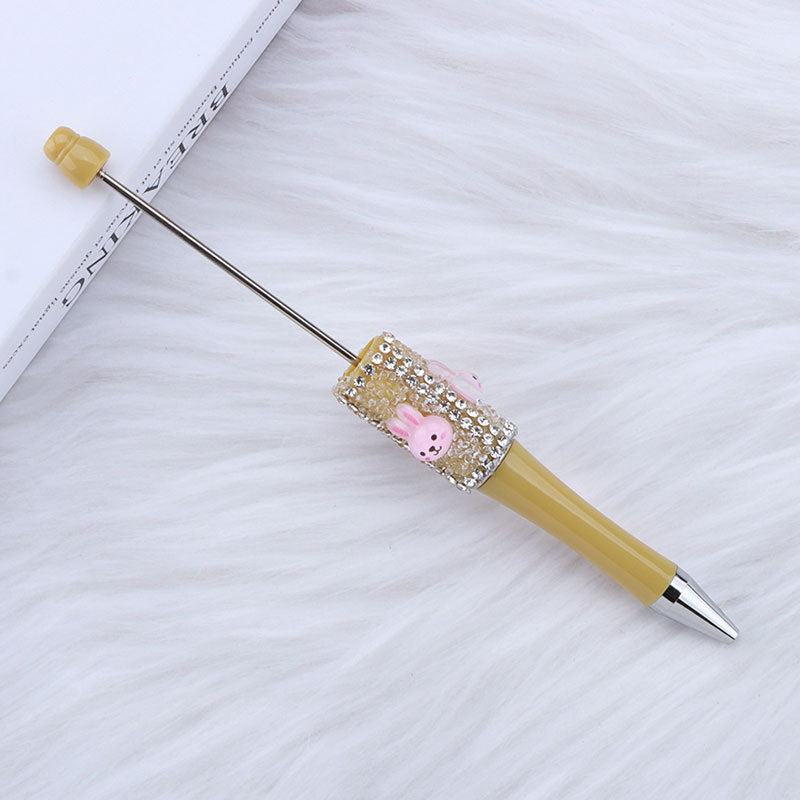 Beadable Pen with Cute Bunny and Rhinestone 20