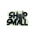 Silicone Focal Beads Skeleton Hand Rock On with Shop Small Text