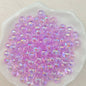 Plating Round Acrylic Beads 12mm Iridescent Transparent 550pcs 11