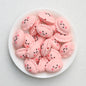 Cute 3D Glitter Dumpling Silicone Focal Beads 20pcs 8