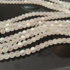 Frosted Shimmering Mermaid Glass Beads 4mm 6mm 8mm 10mm
