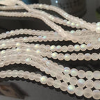 Frosted Shimmering Mermaid Glass Beads 4mm 6mm 8mm 10mm 2