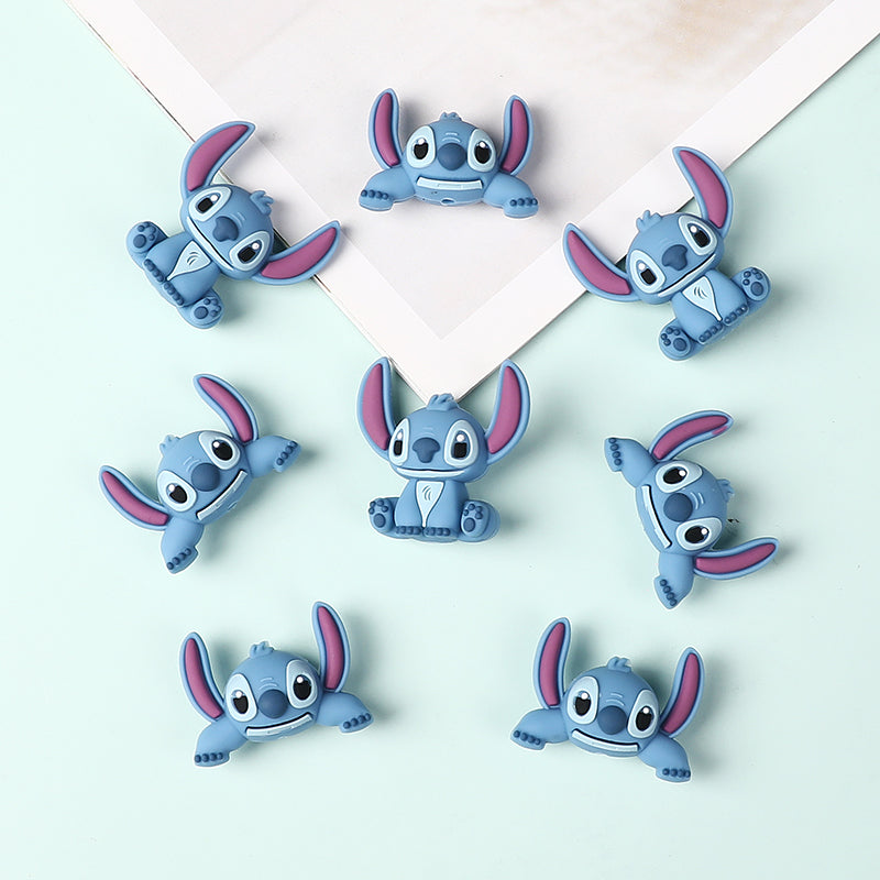 Silicone 3D Focal Beads Stitch Half-Lying and Sitting Posture 20pcs 6