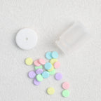 3D Candy Bottle Silicone Focal Beads Wholesale, Pastel Purple Glitter Design