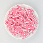 Pink CC Scarf Ribbon Silicone Focal Beads 20pcs  2