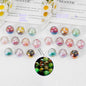 Clear Christmas Tree Inside Resin Beads 16mm Round Colorful 20pcs 3