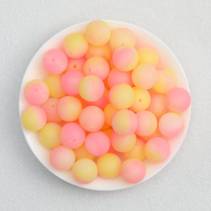 Glow in the Dark 15mm Round Silicone Beads 50pcs 11