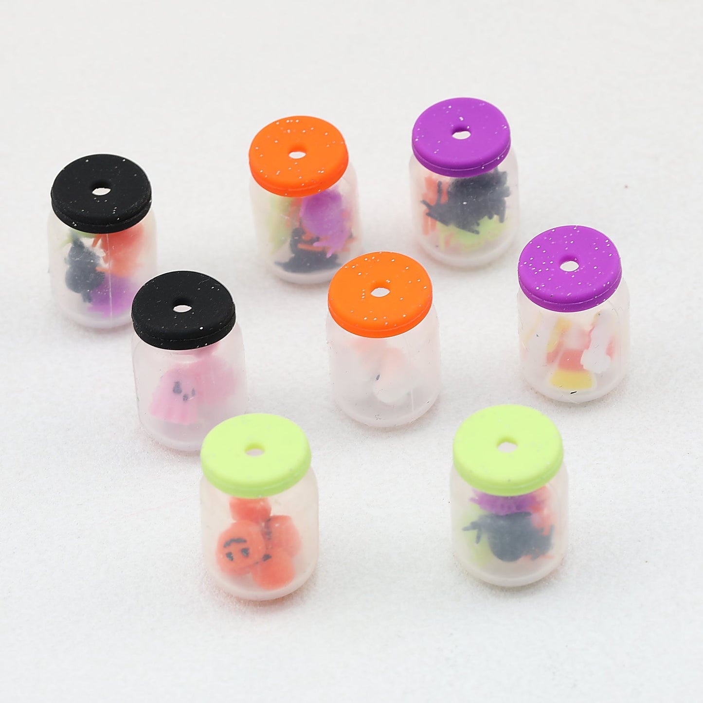 Silicone 3D Halloween Bottle Focal Beads 20 pcs