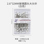Positioning Sewing Needles Stainless Steel Colorful Glass Heads 6 Boxes 10