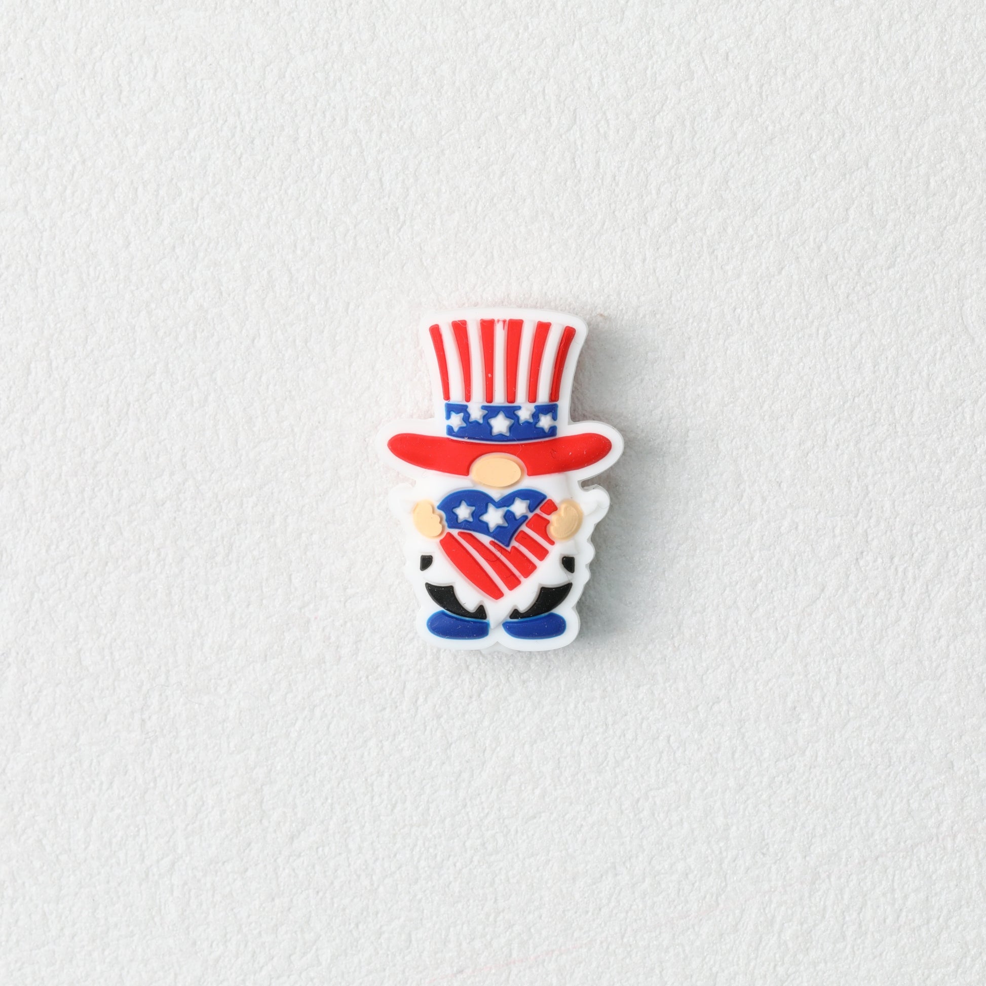 USA Independence Day Gnome Silicone Focal Beads 20pcs 3