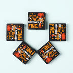 Silicone Focal Beads Anxiety Mouse I'm Fine Text Design 1 Piece 3