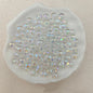 Plating Round Acrylic Beads 12mm Iridescent Transparent 550pcs 6