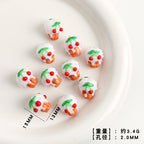 Dessert Theme Glass Cupcake Beads 15x13mm 5pcs 6