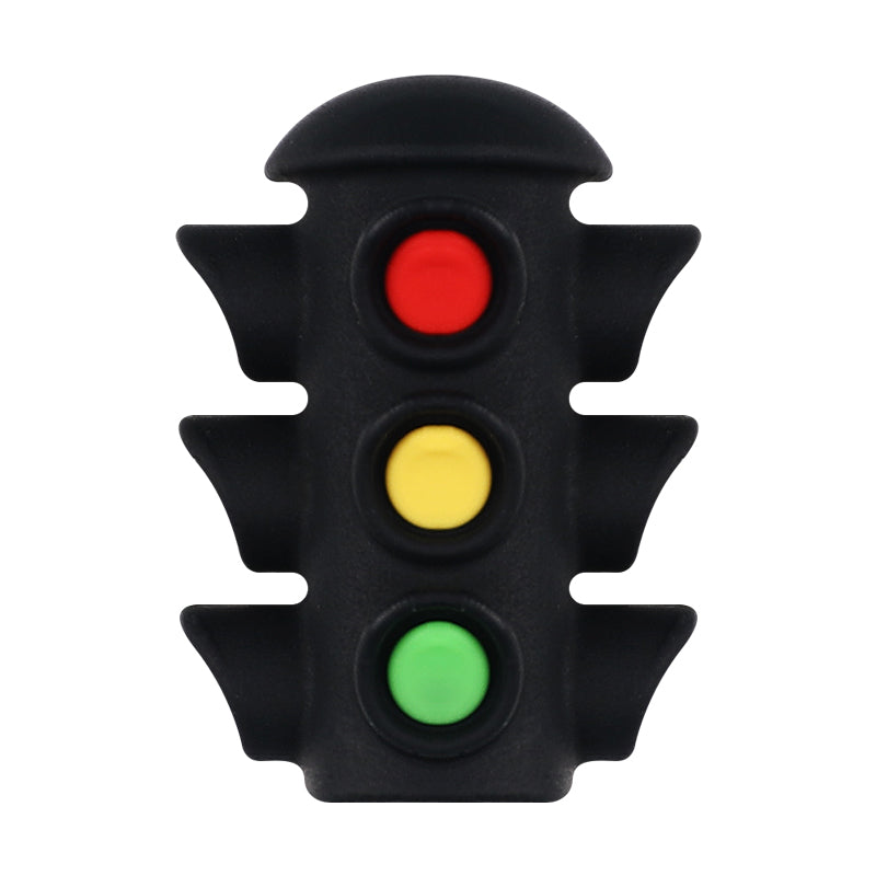 Silicone 3D Focal Beads Traffic Light Sun School Front View 20pcs 9