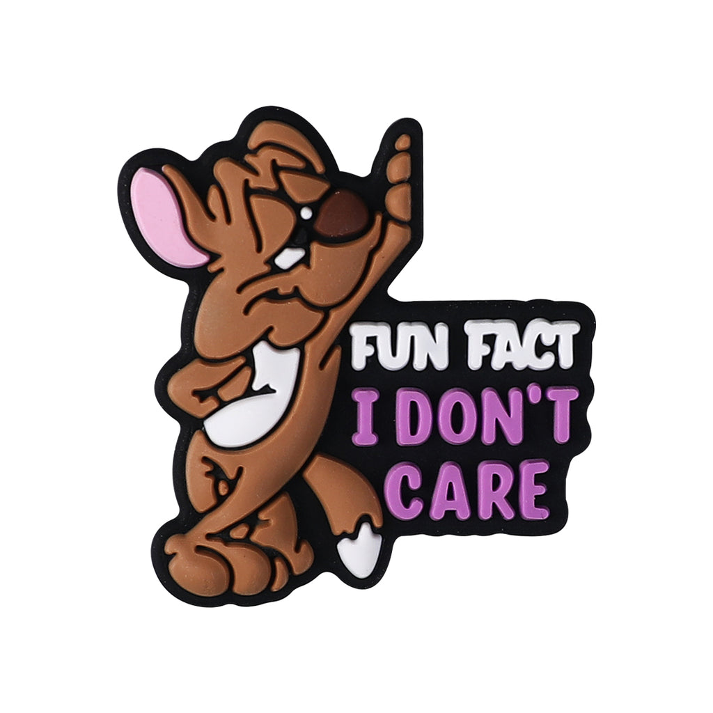 Silicone Focal Beads Anxiety Mouse I'm Fine Text Design 1 Piece 13