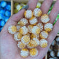 Dual Color Imitation Pearl Waxberry Resin Beads 16mm Glossy Bubblegum 10pcs 6