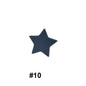 14mm Star Silicone Beads Solid Colors Matte Finish 50pcs 10