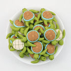 3D Turtle Green Silicone Focal Beads 20pcs